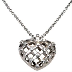 18K Tiffany & Co. Italy Vanerie WG Diamond Heart 3